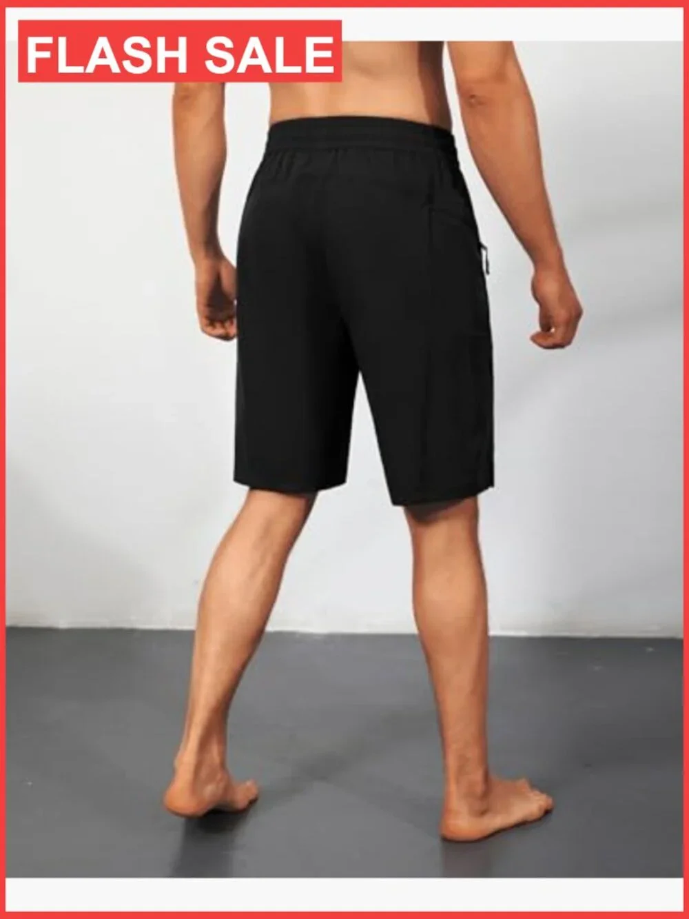 Swim Trunks Board Shorts with Zipper Pockets Quick Dry No Liner